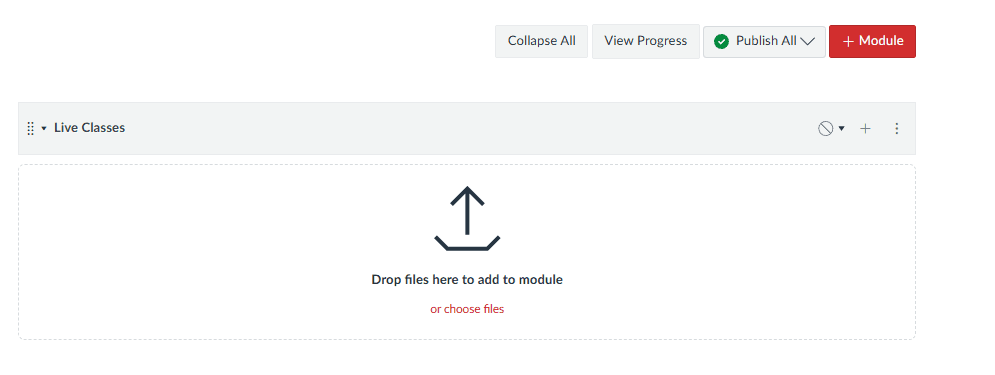 Dedicated module for live lectures